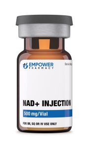 Vial of NAD+ supplement for IV therapy
