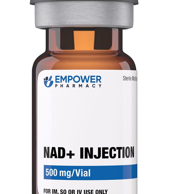 Vial of NAD+ supplement for IV therapy